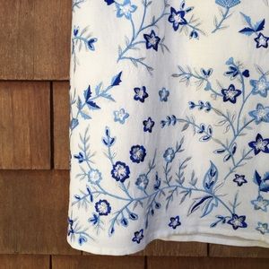 Anthropologie Corday Embroidered Mini Skirt XL